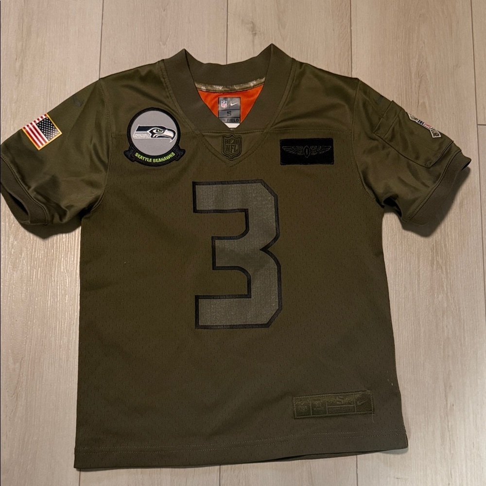 NFL Nike Kids Green Seattle Seahawks #3 Jersey “Wilson” Size Small